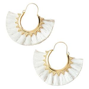 Boho fan earrings #501